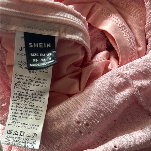 Pink Lace Ruffle Dress - Picture 7 of 7